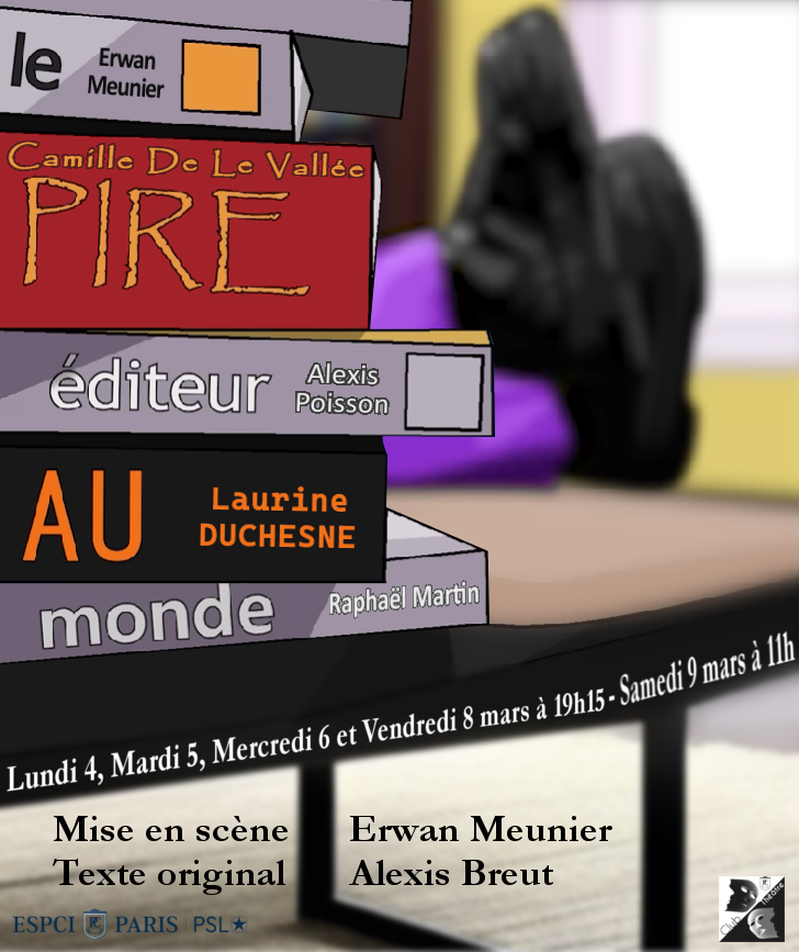 Affiche du spectacle Le pire éditeur au monde